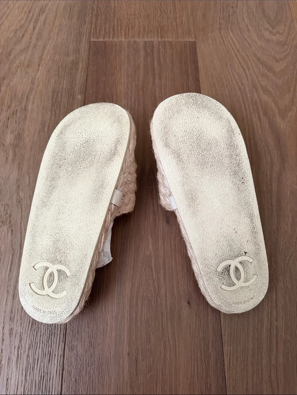 CHANEL neutral woven